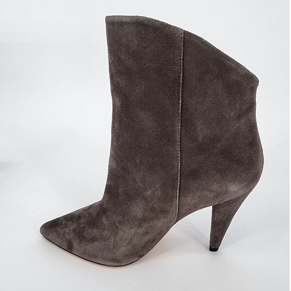 IRO Gray Suede Pointy Toe High-Low Booties Women's Size 36 (US 5.5) - Picture 8 of 15